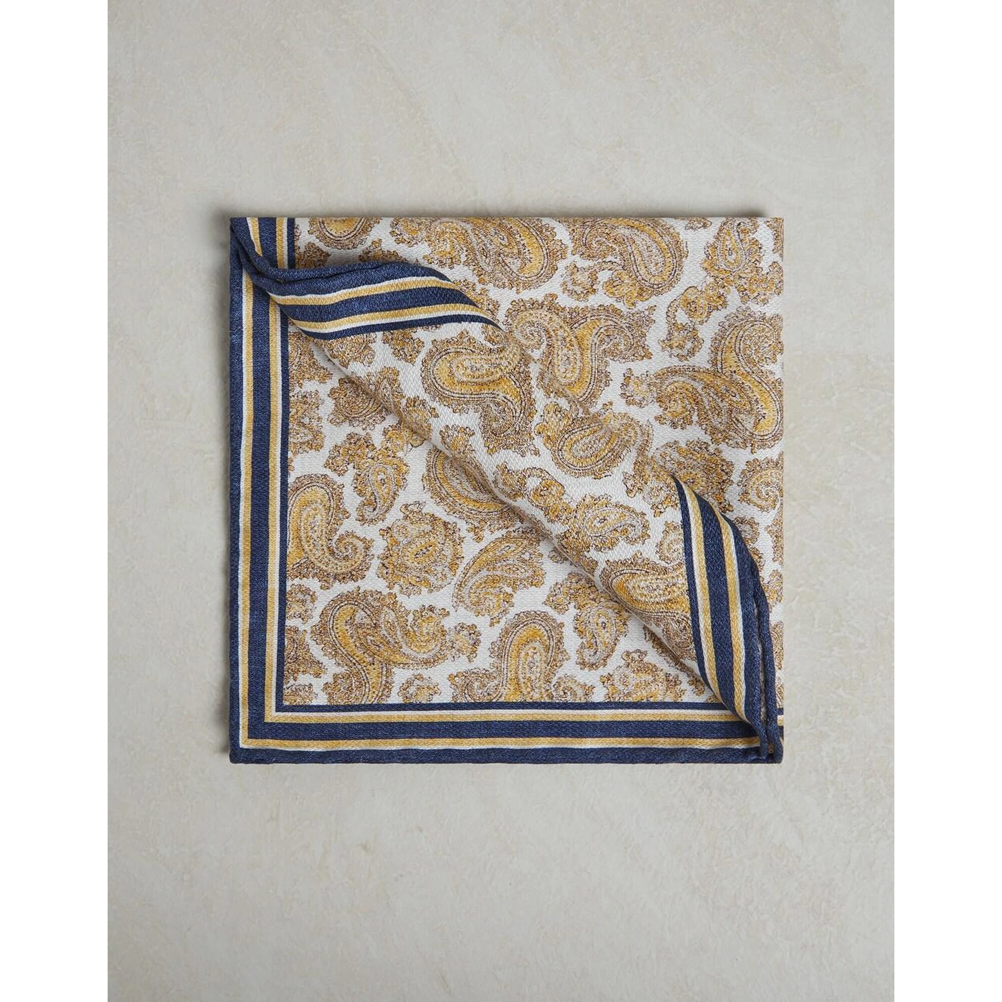 Yellow Silk Pocket Square
