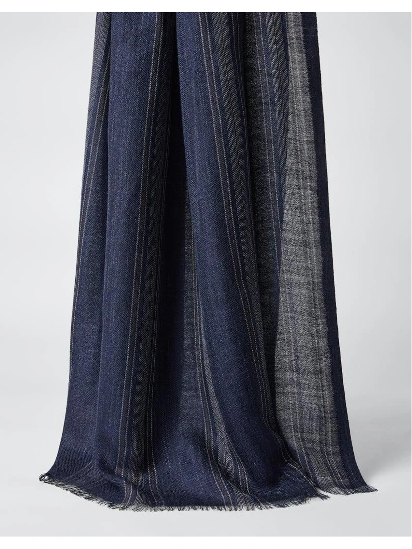 Blue Silk Scarf