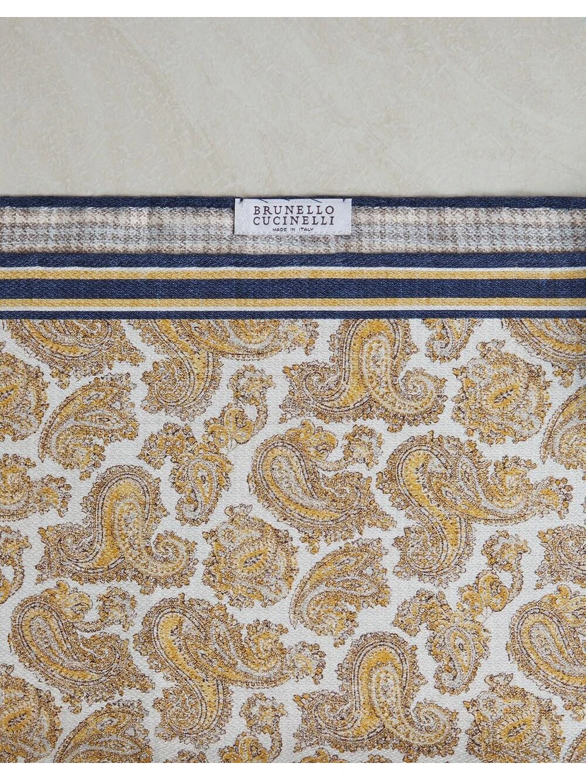 Yellow Silk Pocket Square