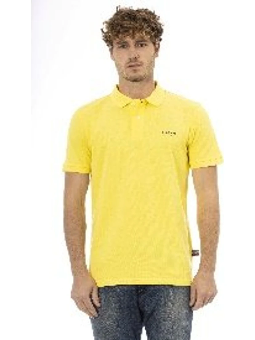 Black And White Cotton Polo Shirt