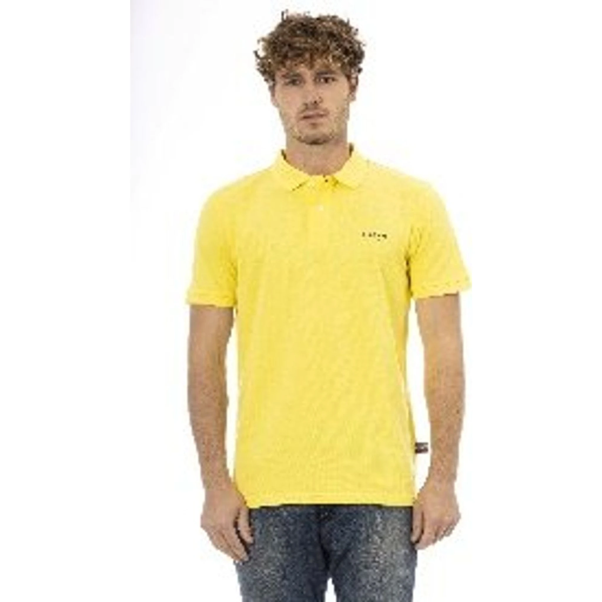 Black And White Cotton Polo Shirt