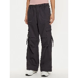Black Cotton Cargo Pants