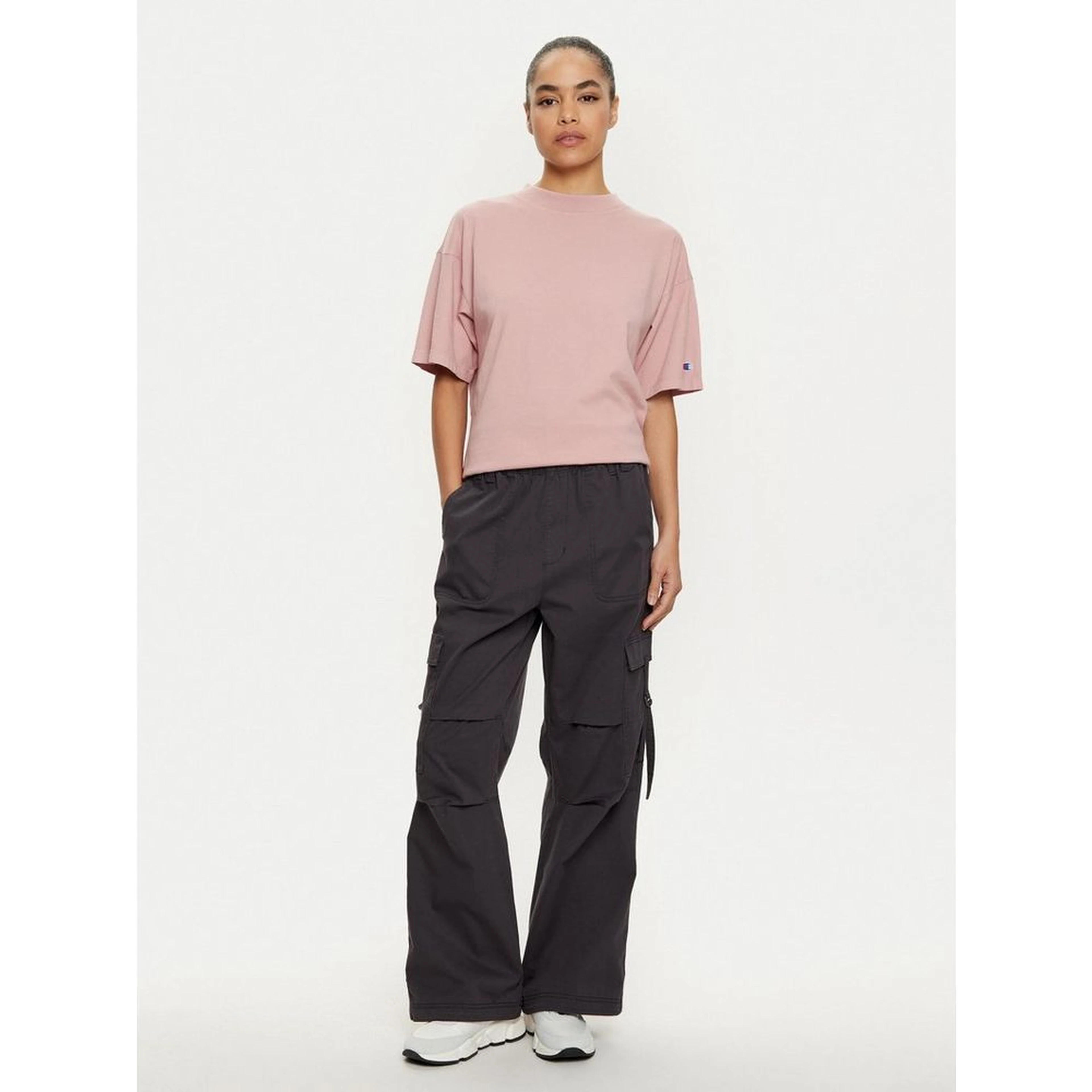 Black Cotton Cargo Pants