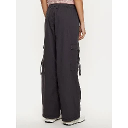 Black Cotton Cargo Pants