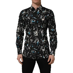 Black Jazz Club Cotton GOLD Fit Dress Shirt