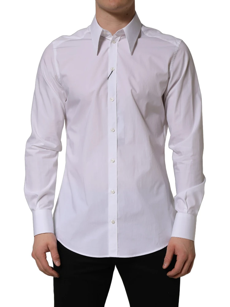 White MARTINI Long Sleeves Men Dress Shirt alternative