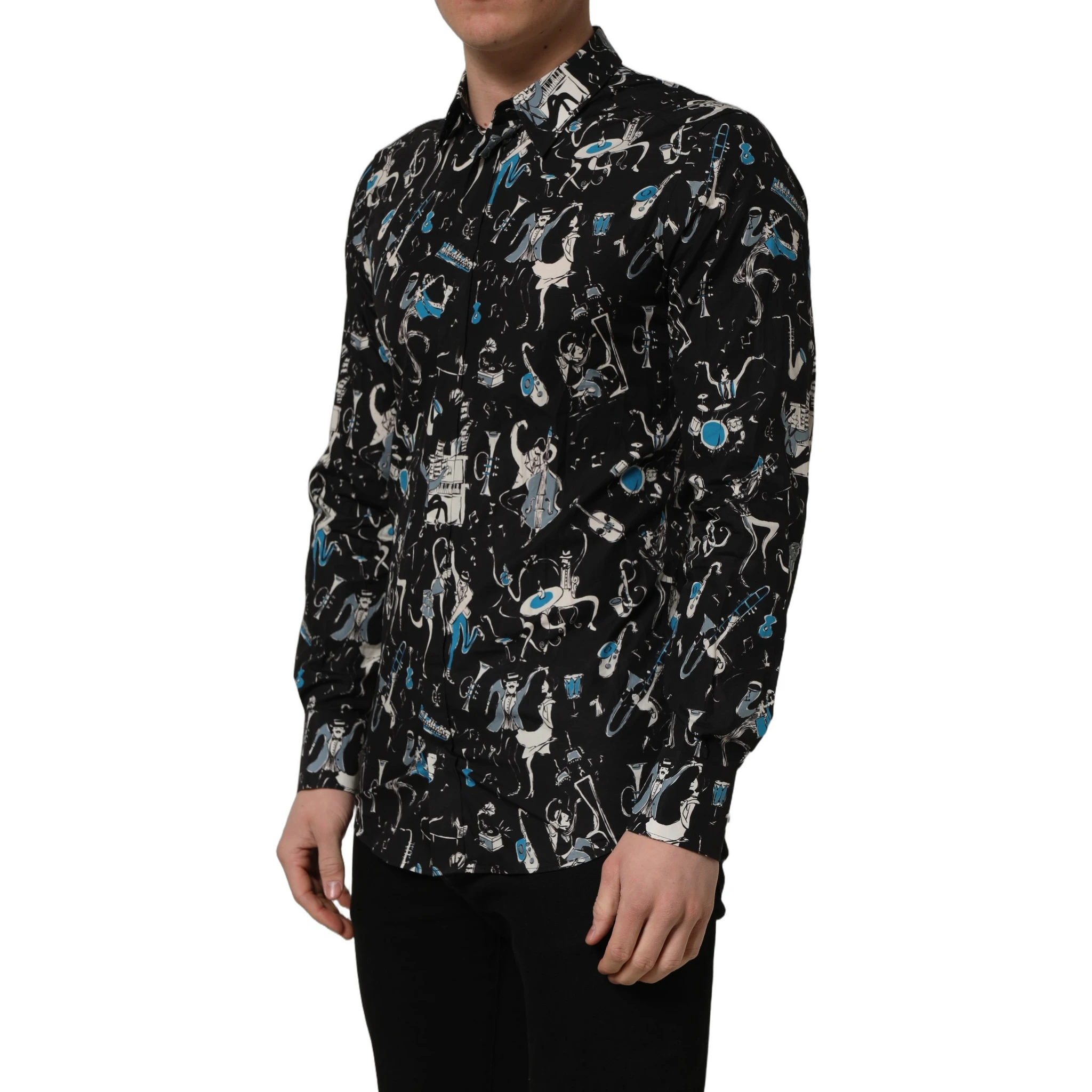 Black Jazz Club Cotton GOLD Fit Dress Shirt