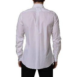 White MARTINI Long Sleeves Men Dress Shirt