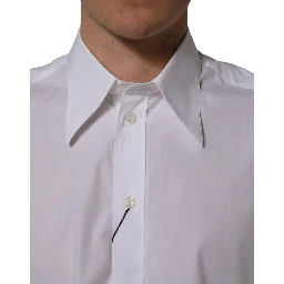 White Cotton Sleeveless Formal Dress Shirt