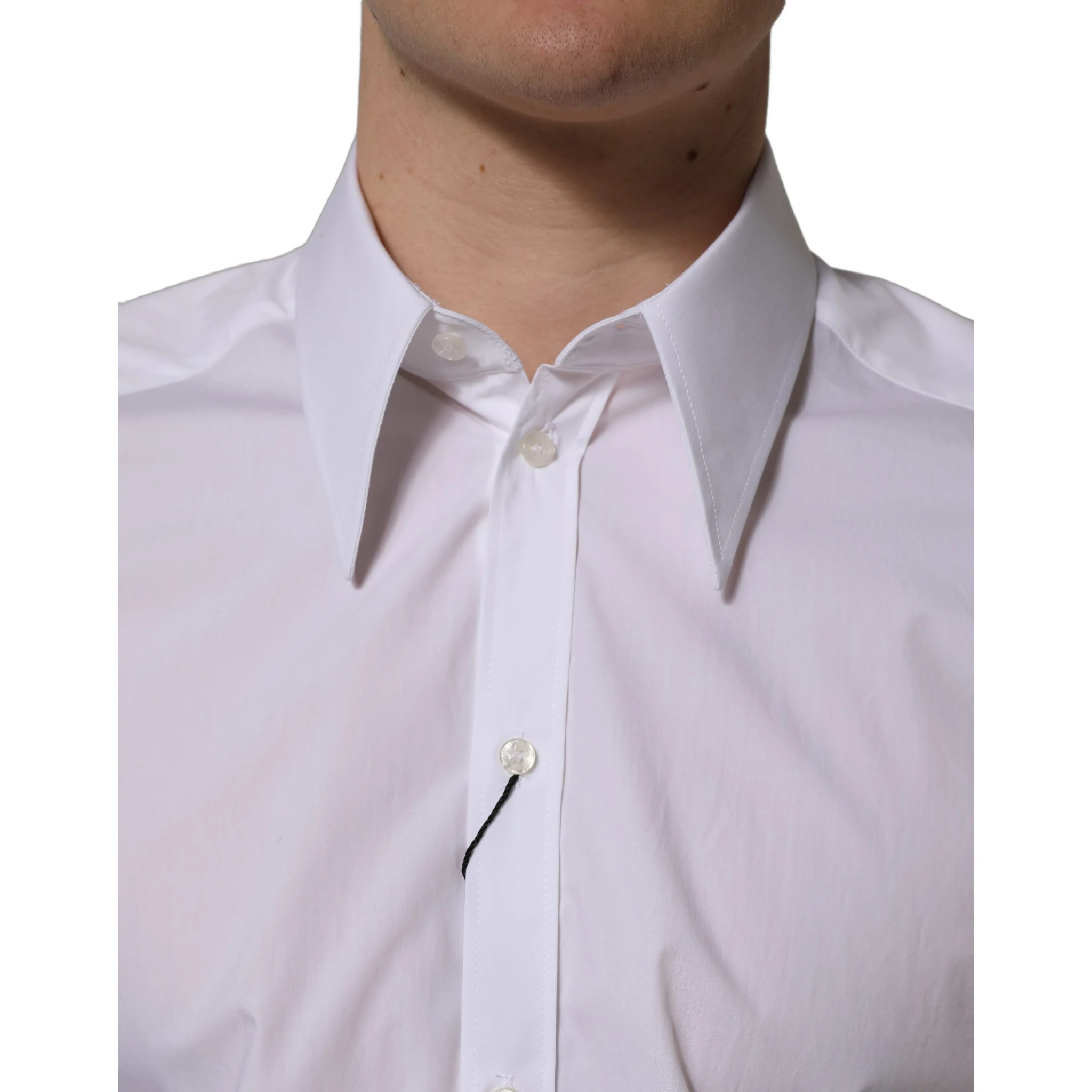 White MARTINI Long Sleeves Men Dress Shirt