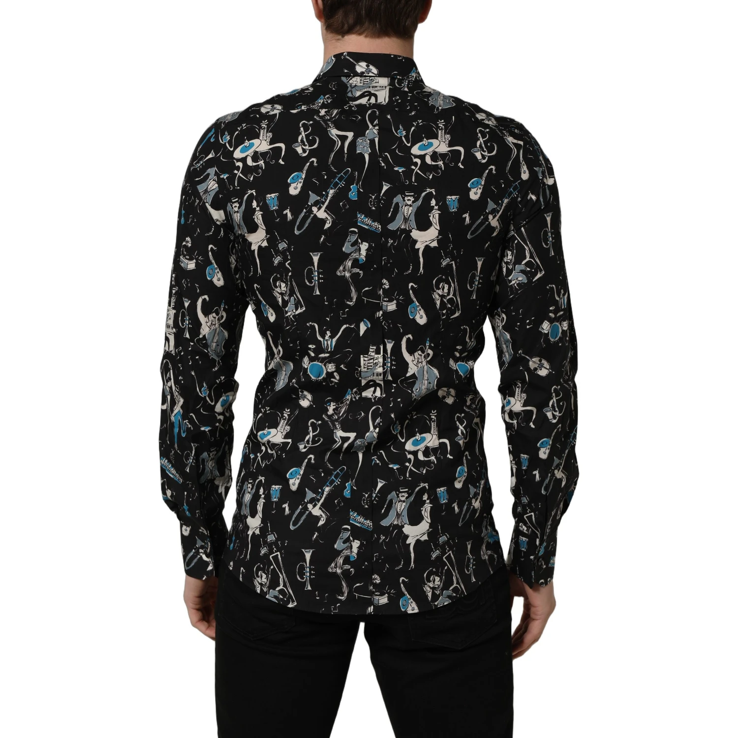 Black Jazz Club Cotton GOLD Fit Dress Shirt