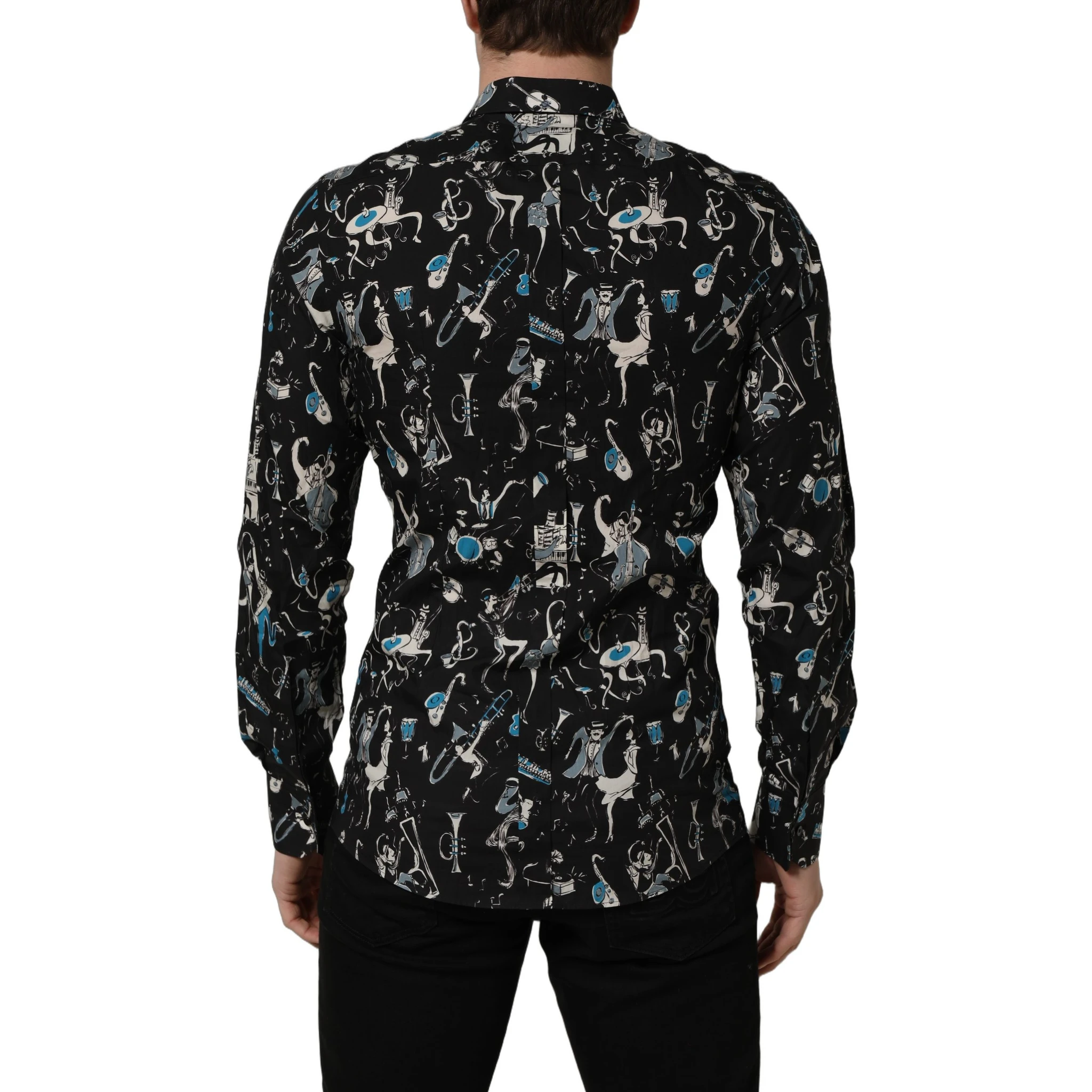 Black Jazz Club Cotton GOLD Fit Dress Shirt