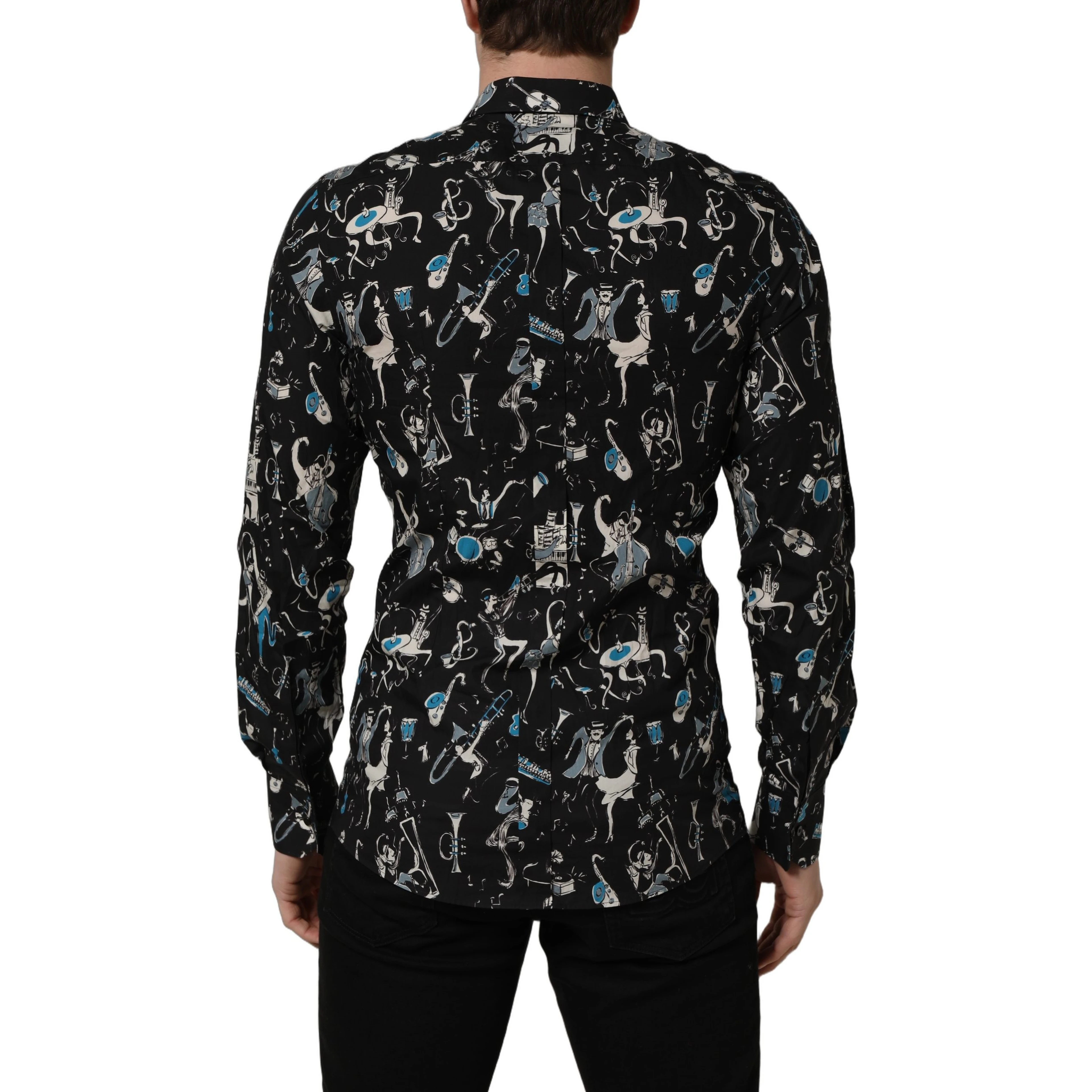 Black Jazz Club Cotton GOLD Fit Dress Shirt