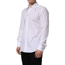 White MARTINI Long Sleeves Men Dress Shirt