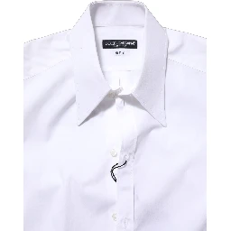 White MARTINI Long Sleeves Men Dress Shirt