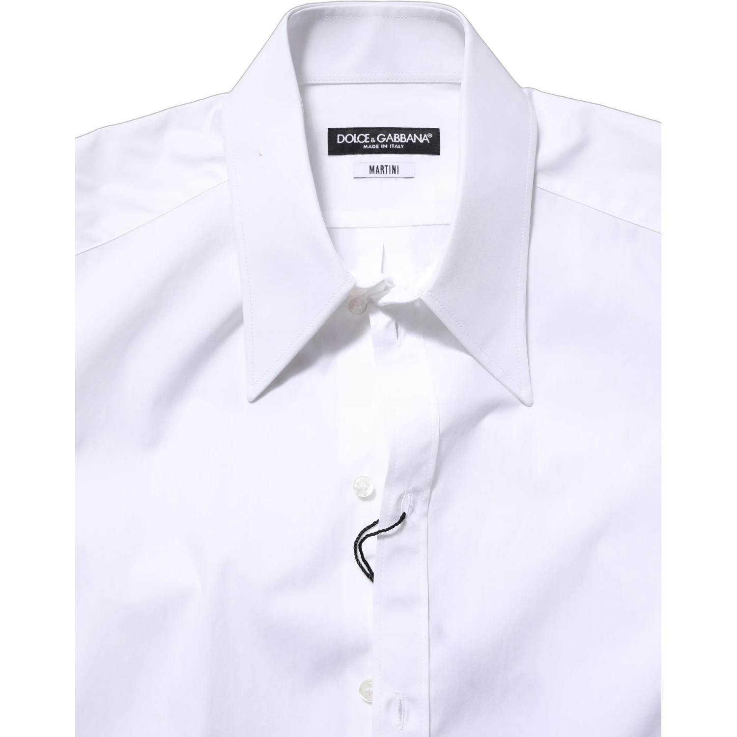 White MARTINI Long Sleeves Men Dress Shirt