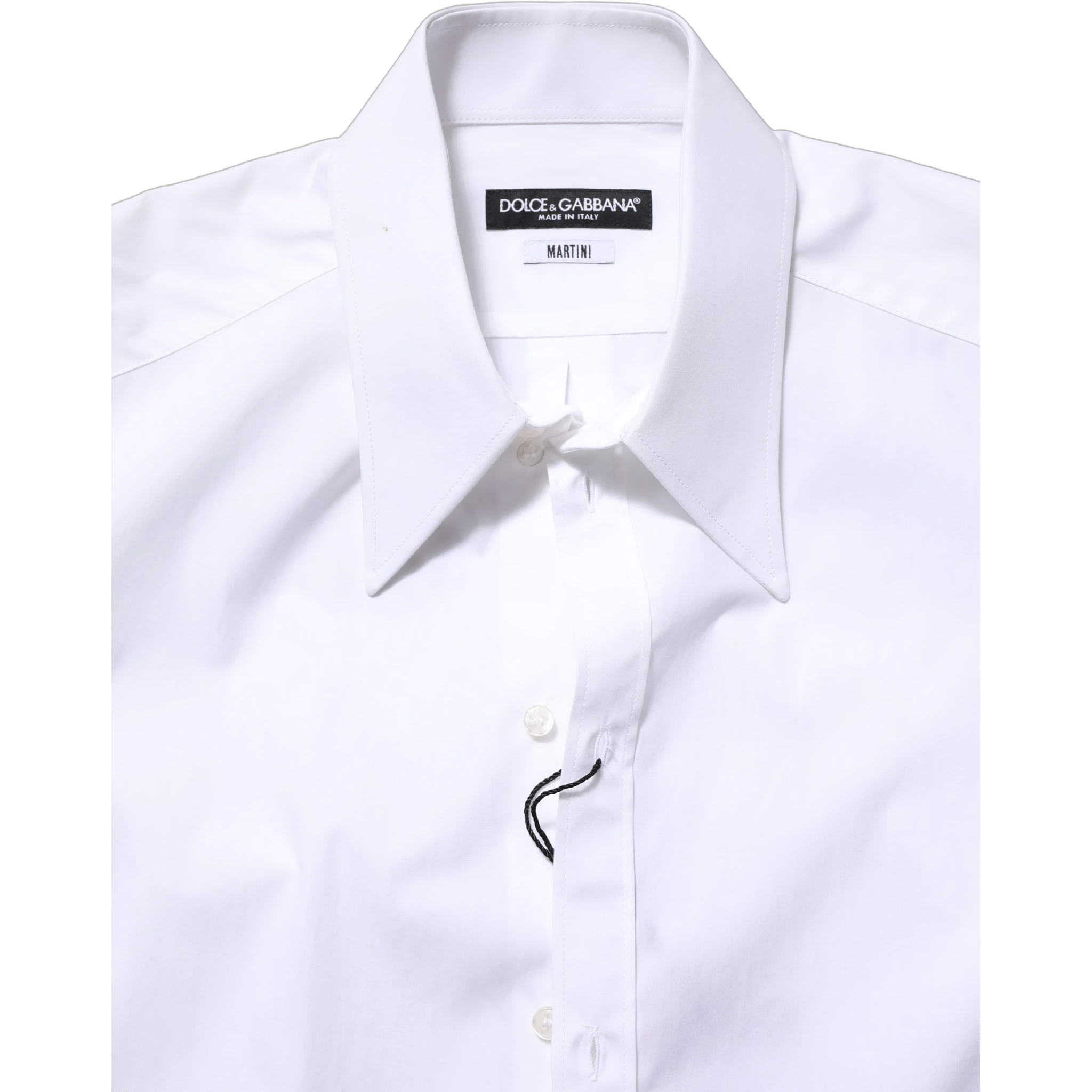 White MARTINI Long Sleeves Men Dress Shirt