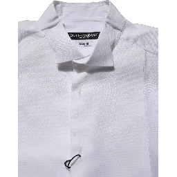 White Cotton MARTINI Sleeveless Men Dress Shirt