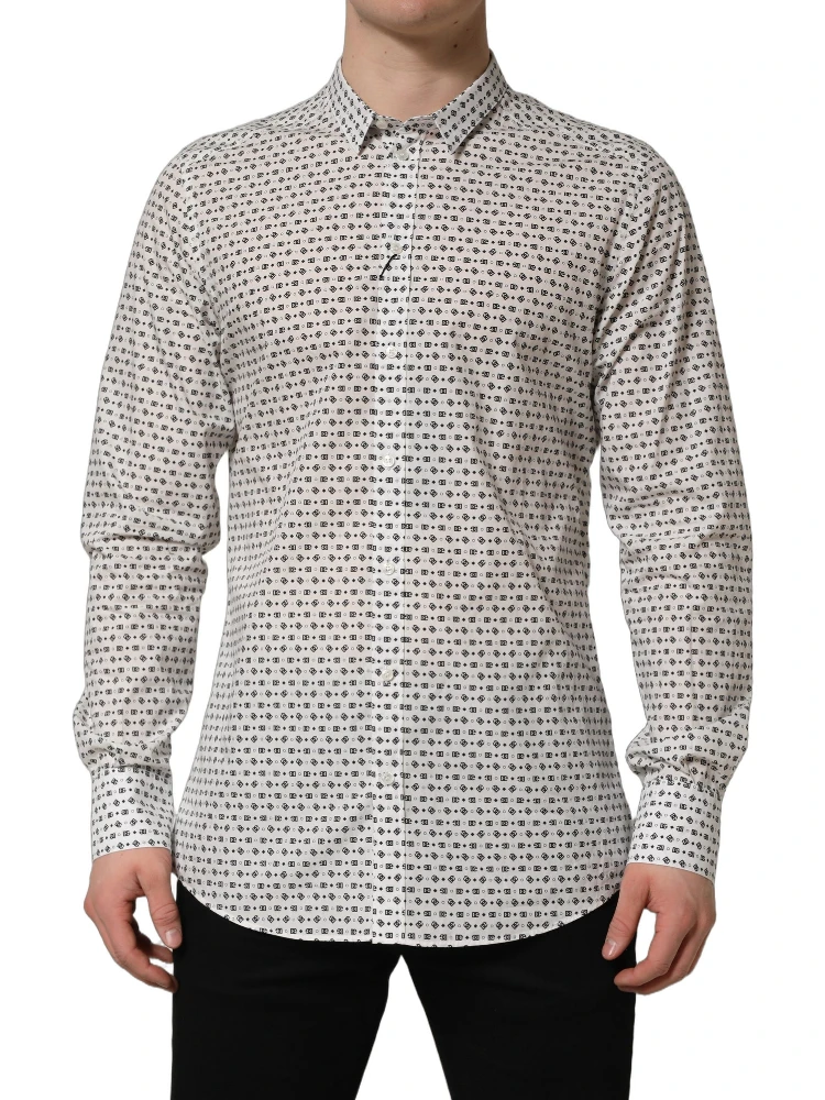 White Logo GOLD Long Sleeves Dress Shirt alternative