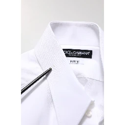 White MARTINI Long Sleeves Men Dress Shirt