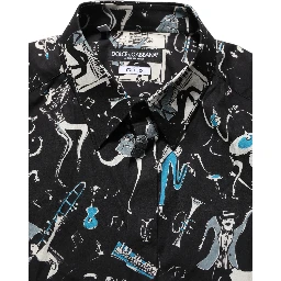 Black Jazz Club Cotton GOLD Fit Dress Shirt