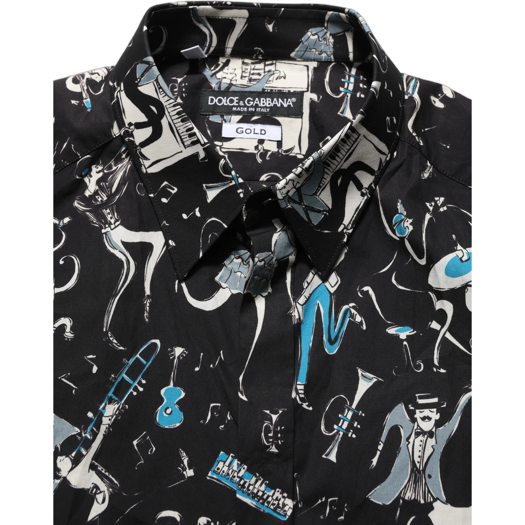 Black Jazz Club Cotton GOLD Fit Dress Shirt