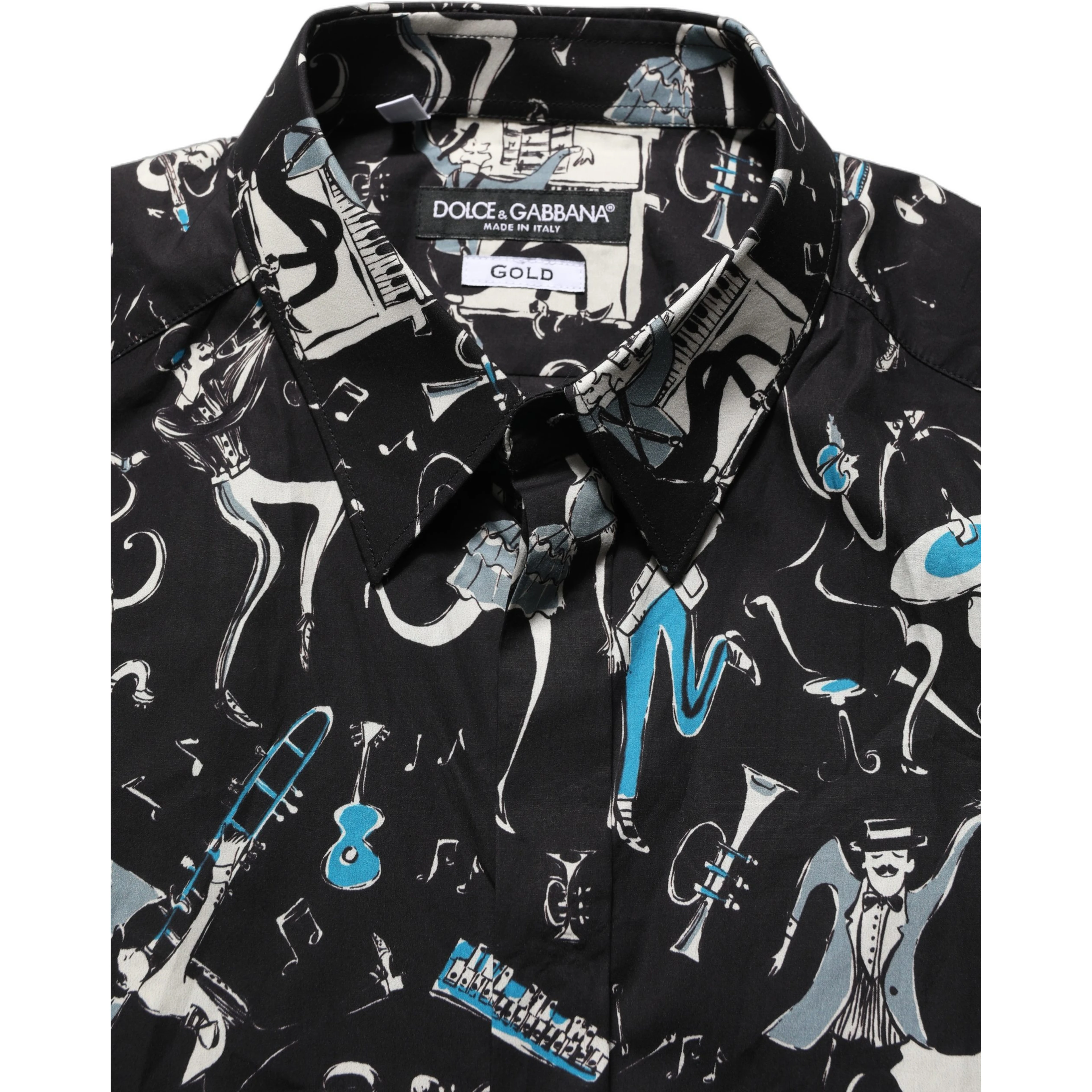 Black Jazz Club Cotton GOLD Fit Dress Shirt