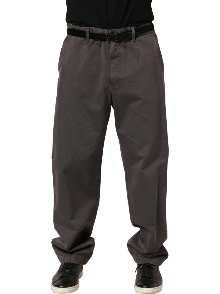 Dark Gray MidWaist Straight Men Trouser Pants alternative