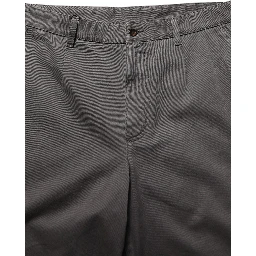 Dark Gray MidWaist Straight Men Trouser Pants