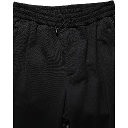 Black Mid Waist Cargo Jogger Sweatpants Pants