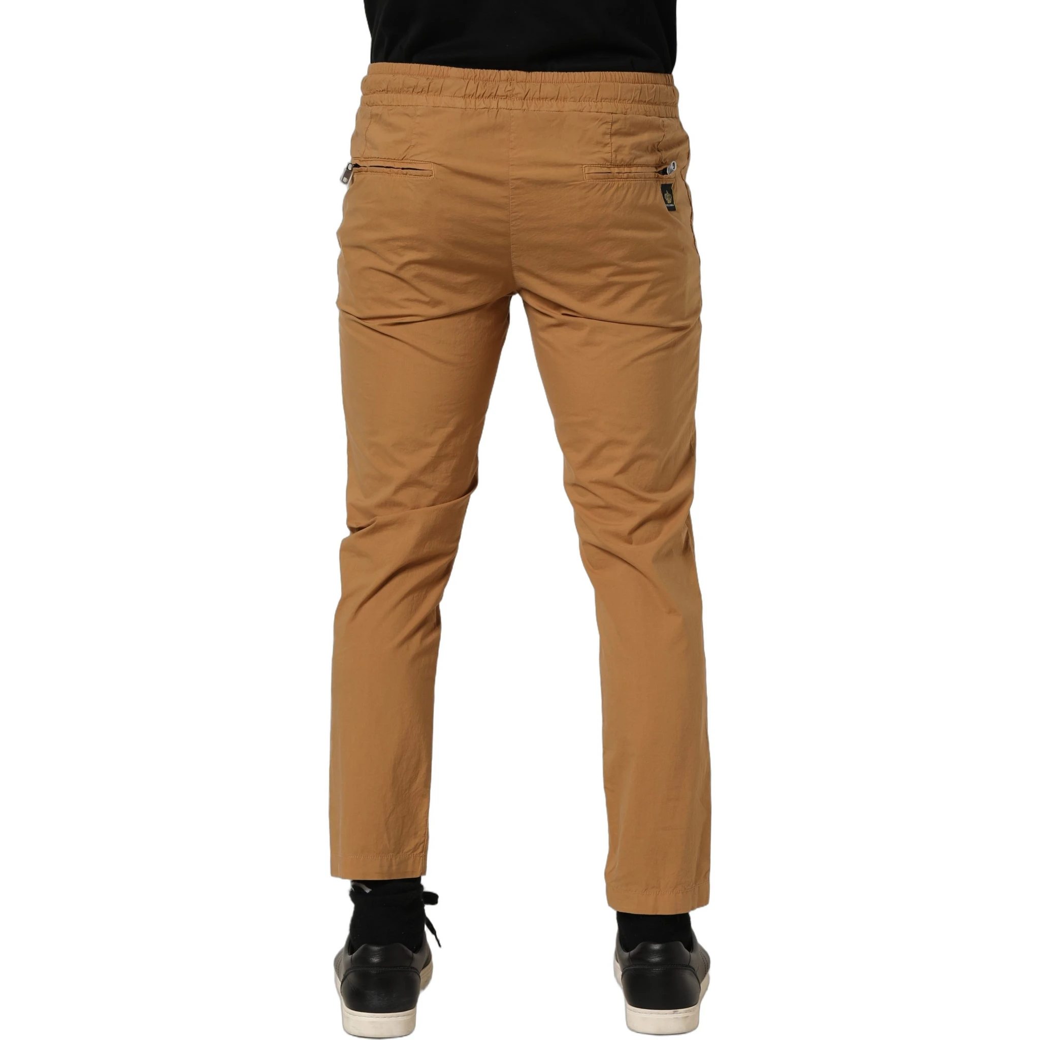 Brown MidWaist Skinny Jogger Sweatpants Pants