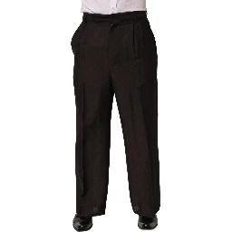 Brown Linen Straight Men Dress Trouser Pants