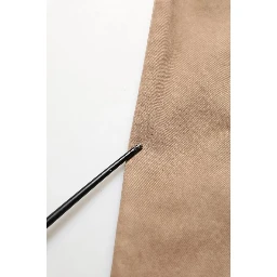 Beige Cotton Straight Leg Men Trouser Pants