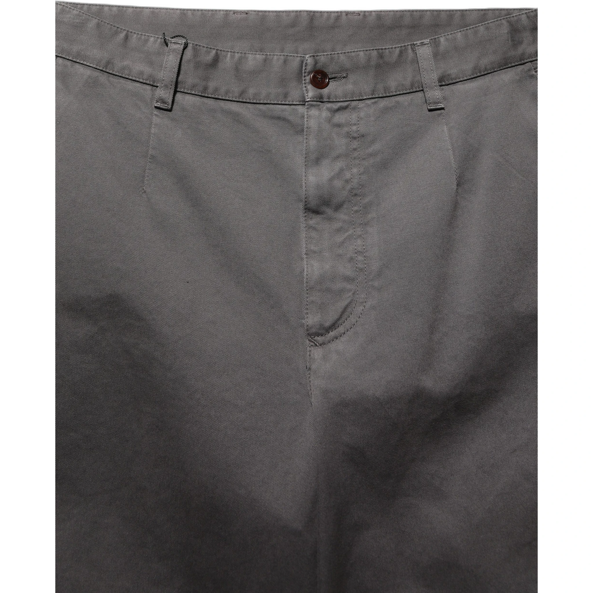 Dark Gray MidWaist Straight Men Trouser Pants