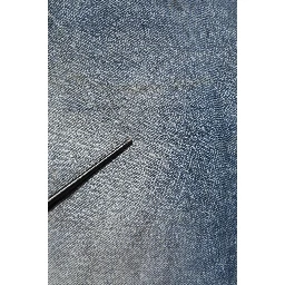 Blue Cotton Distressed Straight Denim Jeans