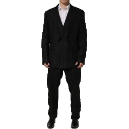 Black Linen Slim Fit Formal 2 Piece Suit