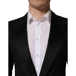 Black Wool Slim Fit Formal 2 Piece Men Suit