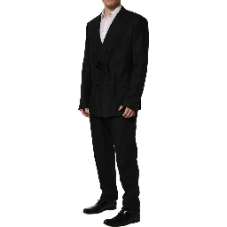 Black Linen Slim Fit Formal 2 Piece Suit