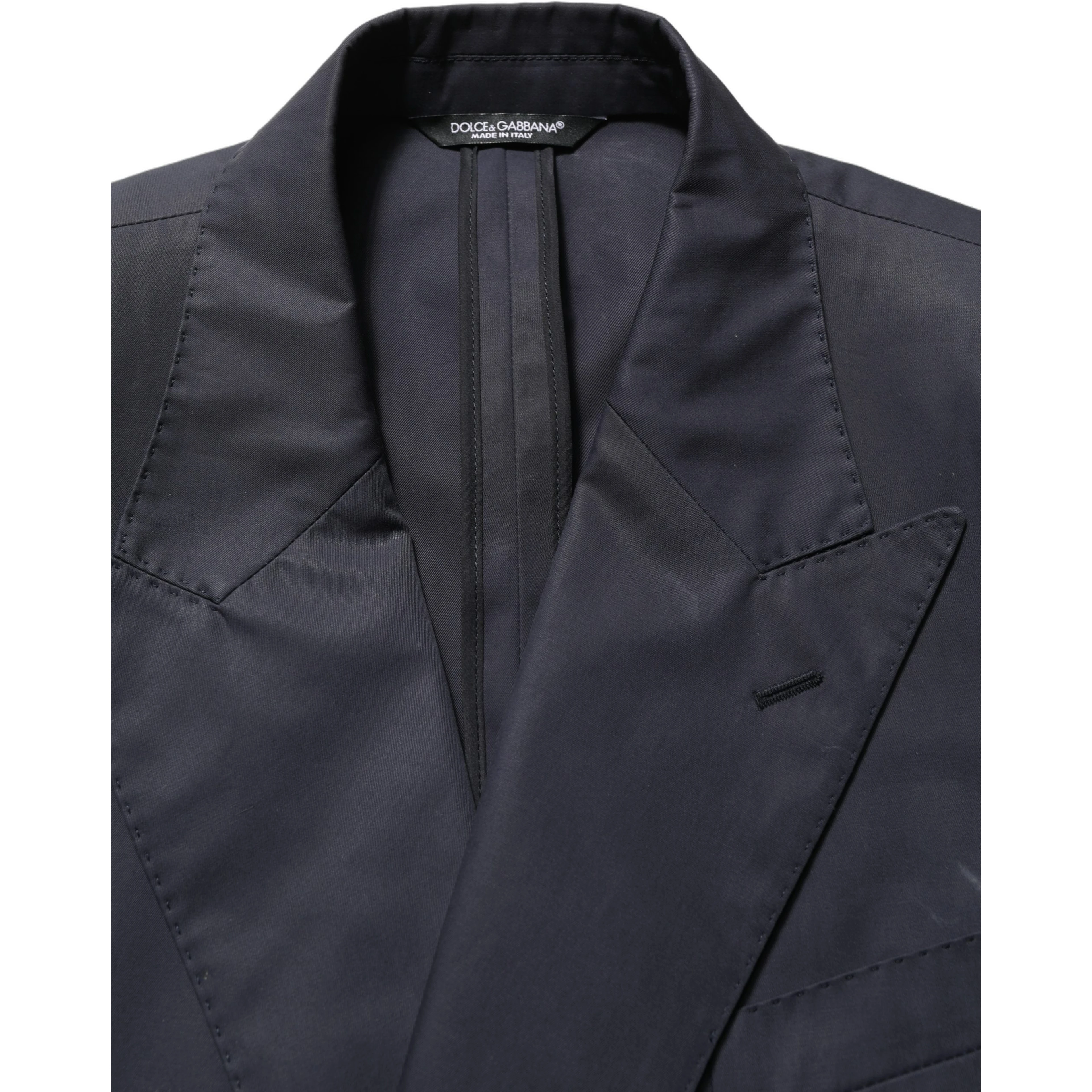 Blue Cotton Slim Fit Formal 2 Piece Men Suit
