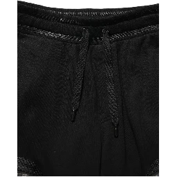 Black Mid Waist Cargo Jogger Sweatpants Pants