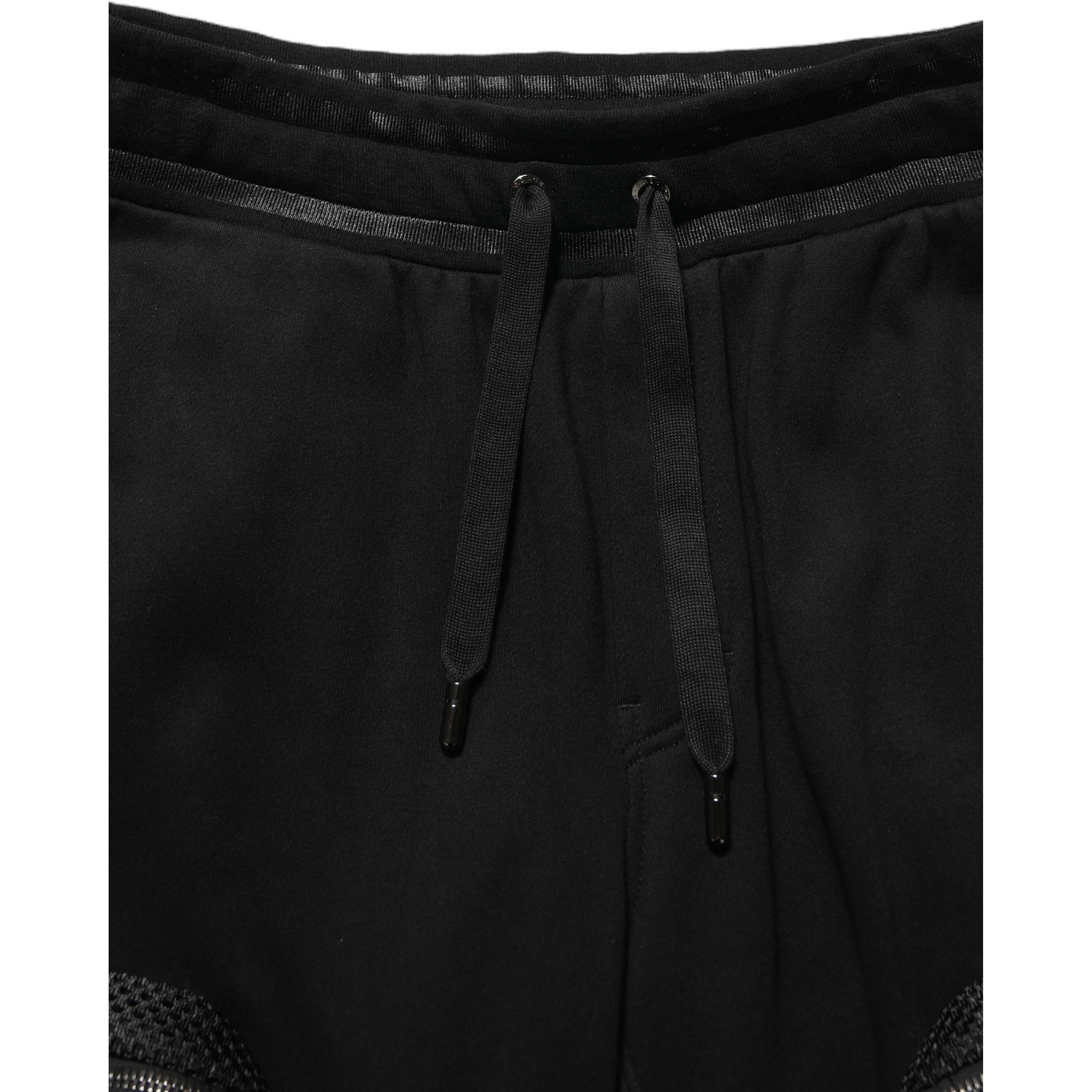 Black Mid Waist Cargo Jogger Sweatpants Pants