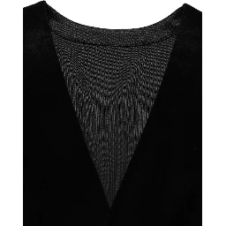 Black Cotton SingleBreasted Waistcoat Vest