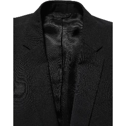 Black Wool Slim Fit Formal 2 Piece Men Suit