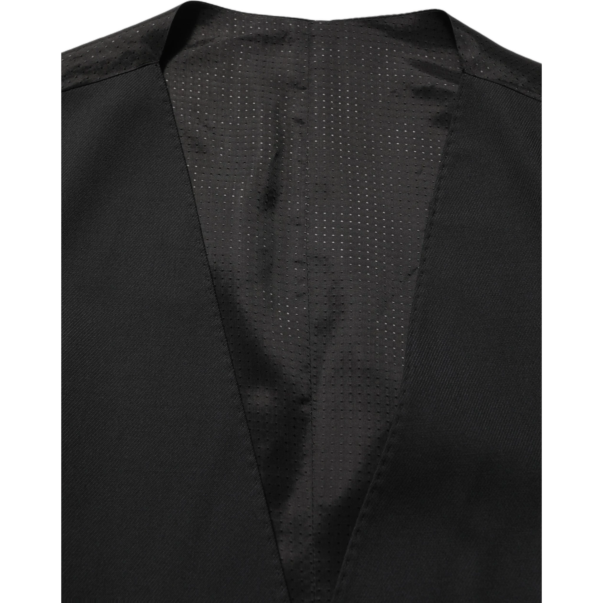 Black Single Breasted Men Waistcoat Vest