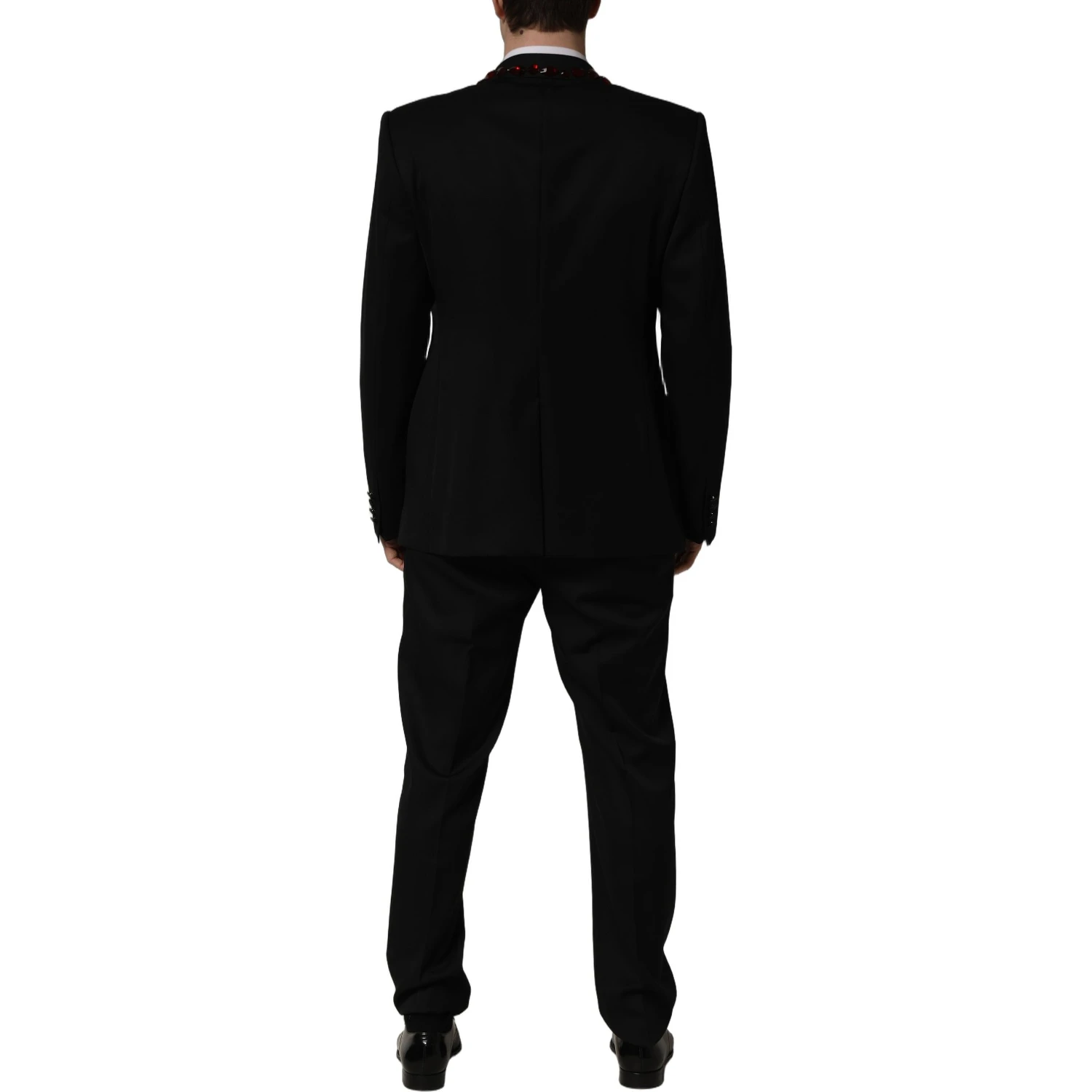 Black Crystal Embellished 2 Piece Suit