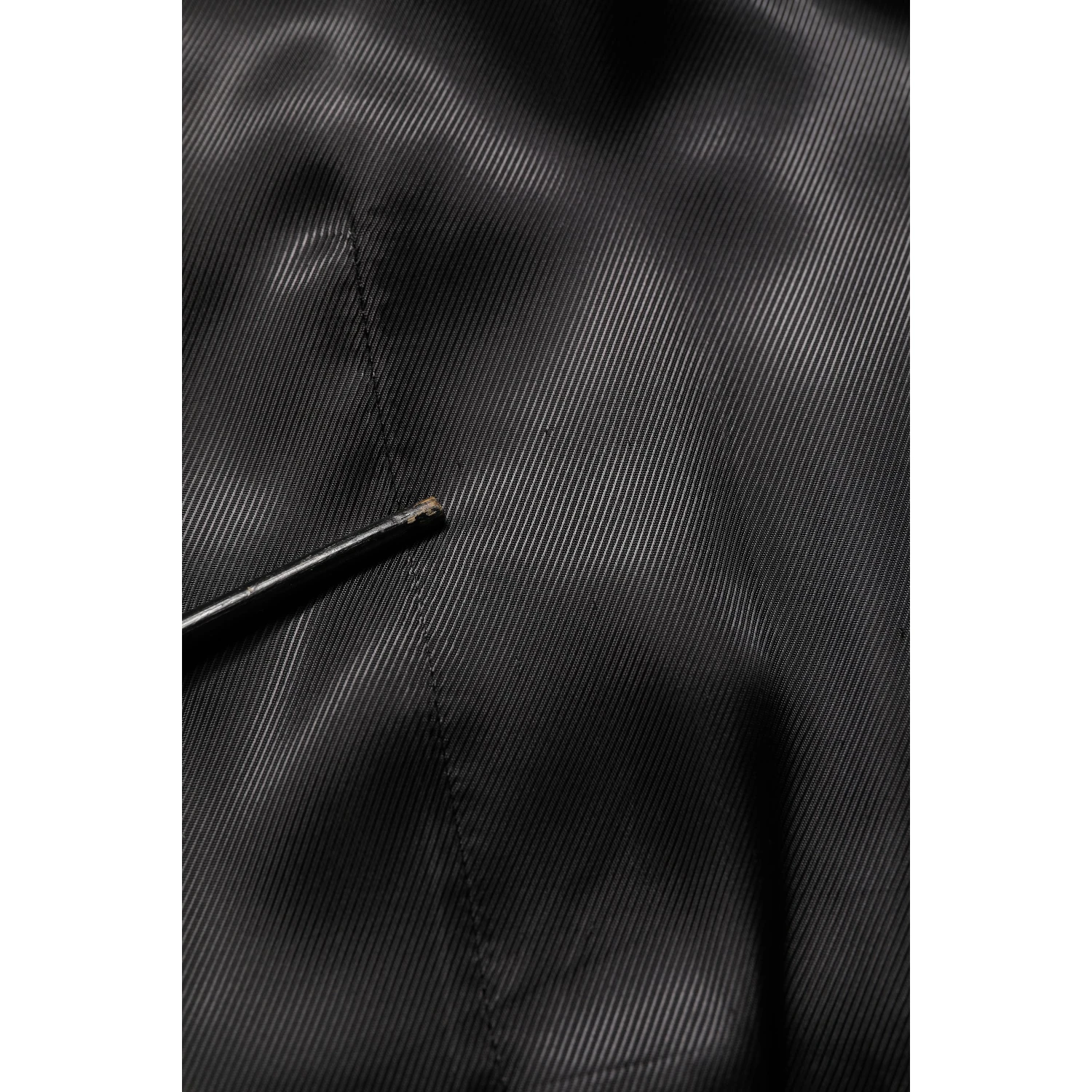 Black Wool Single Breasted Waistcoat Vest