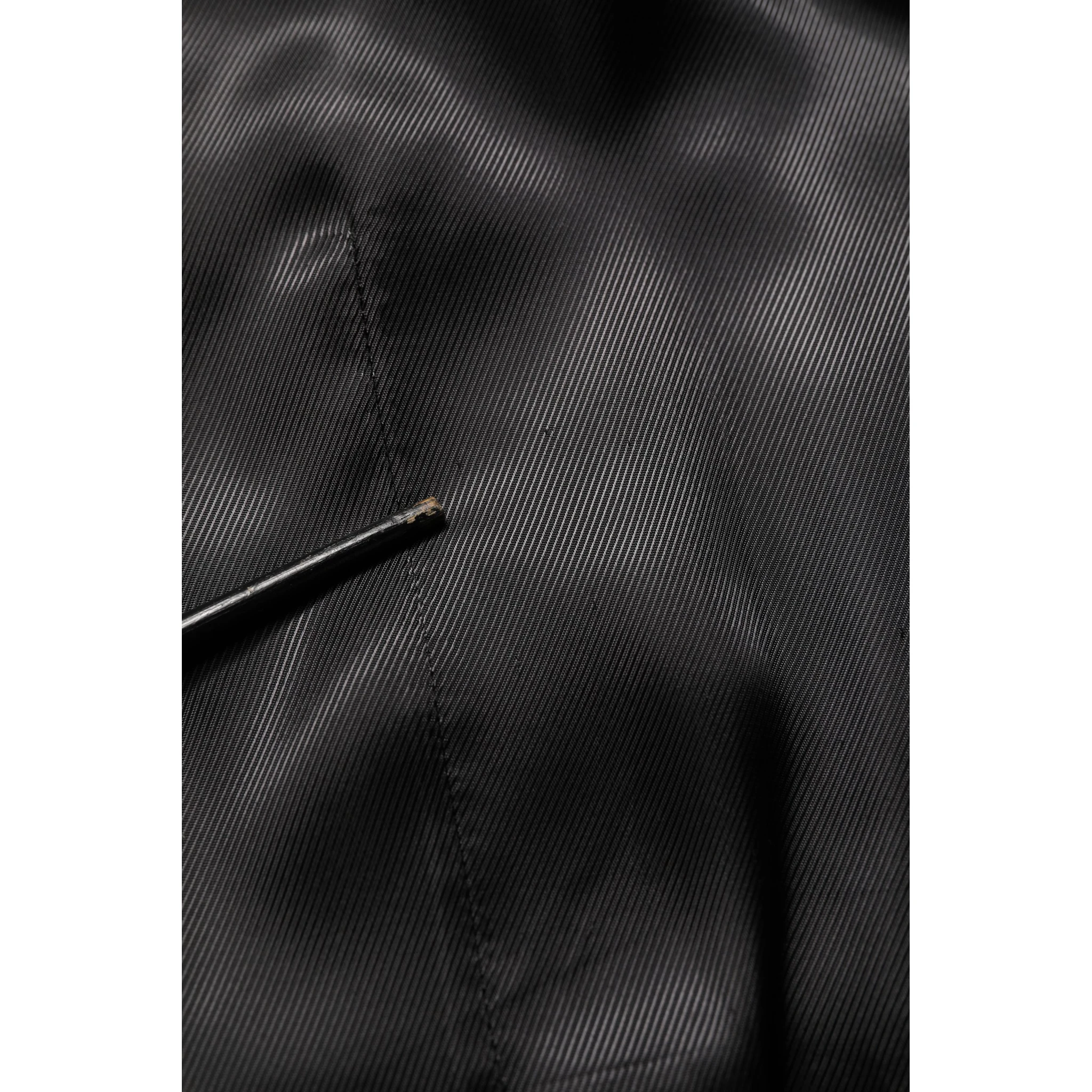 Black Wool Single Breasted Waistcoat Vest