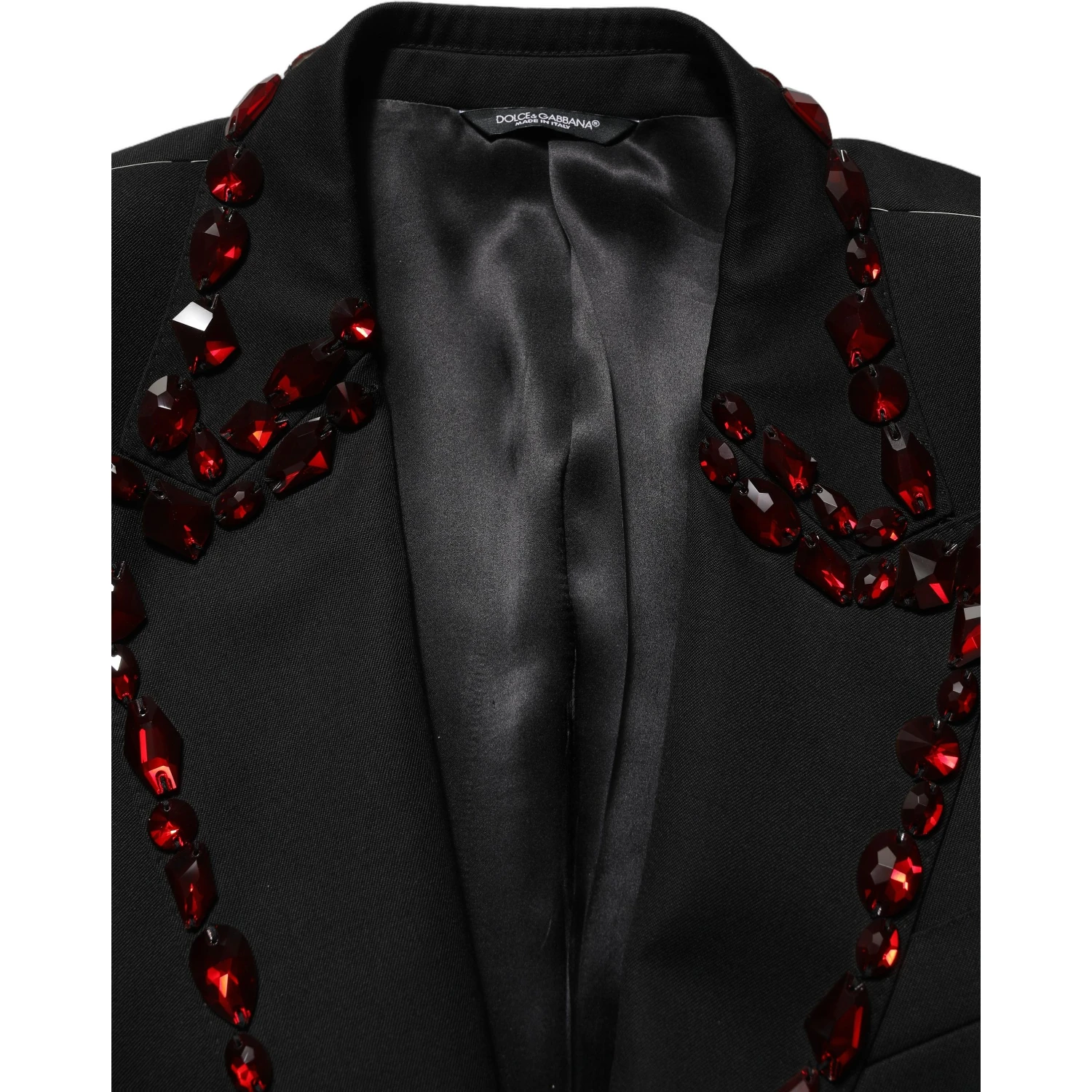 Black Crystal Embellished 2 Piece Suit