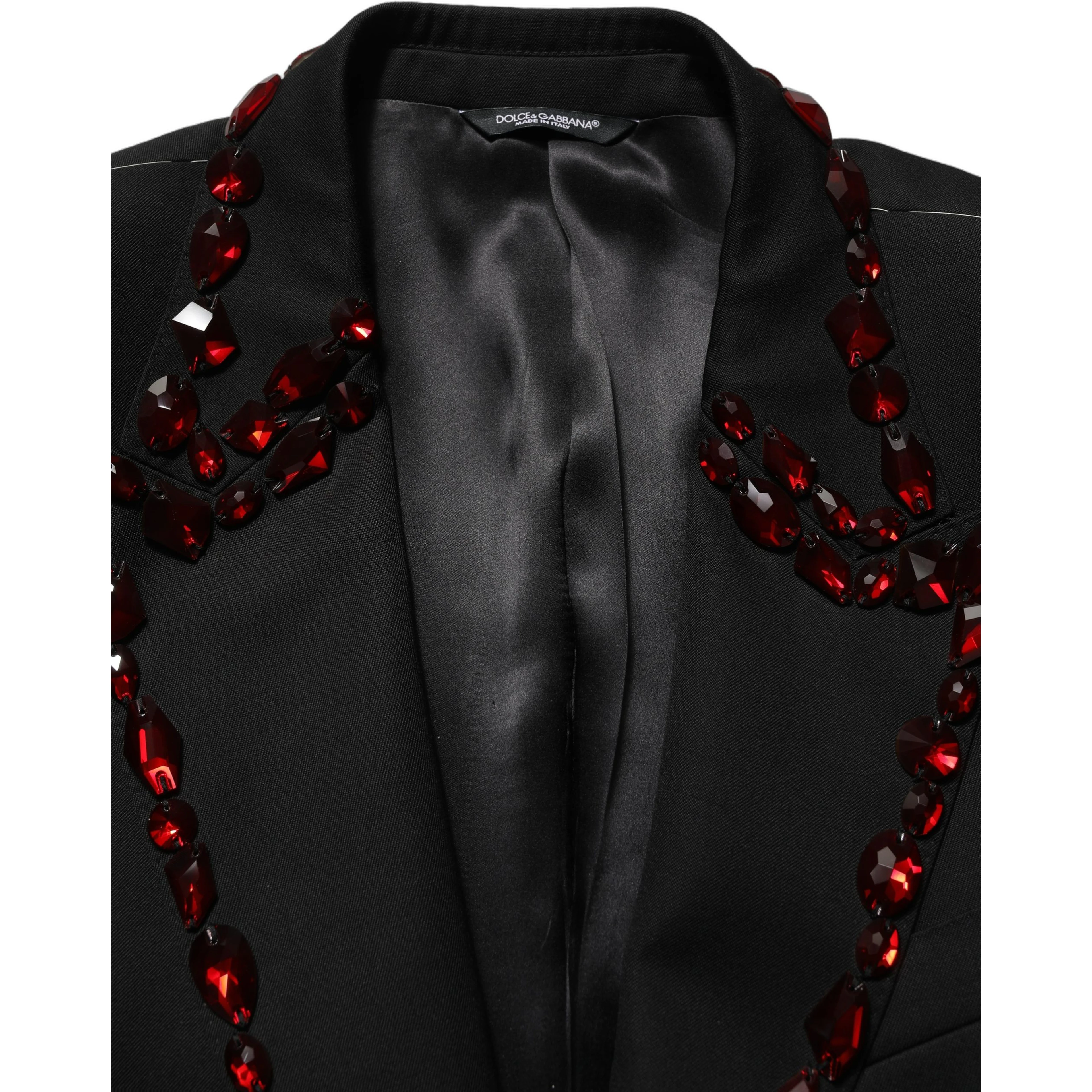 Black Crystal Embellished 2 Piece Suit