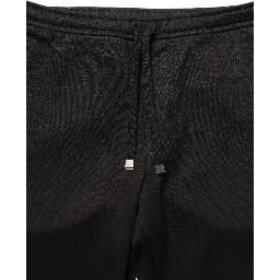 Black Wool Jogger Men Sweatpants Trouser Pants